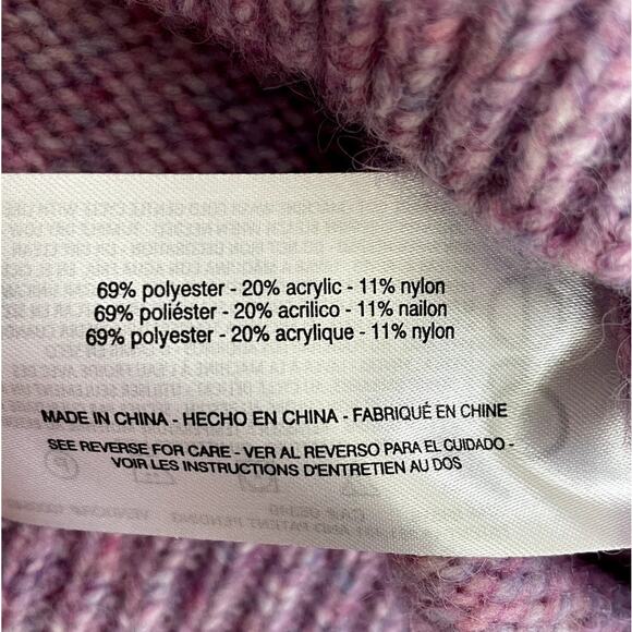 Circus NY Sam Edelman Fringe Turtleneck Sweater Raspberry Radiance Large - Picture 6 of 6